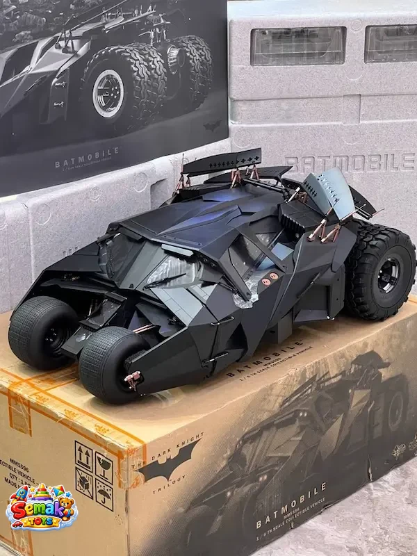 ماکت بتموبیل سه گانه دارک نایت قسمت بتمن بیگینز هات تویز 70 سانت مدل BATMOBILE THE DARK KNGHIT TRILOGYBATMAN BEGINS HOT TOYS