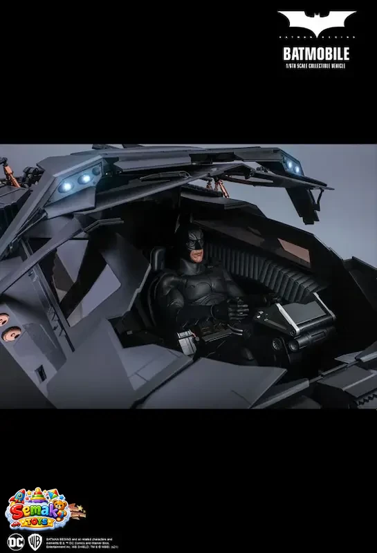 ماکت بتموبیل سه گانه دارک نایت قسمت بتمن بیگینز هات تویز 70 سانت مدل BATMOBILE THE DARK KNGHIT TRILOGYBATMAN BEGINS HOT TOYS