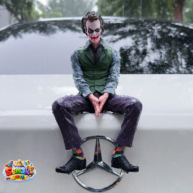 فیگور جوکر نشسته مخصوص ماشین بدون پایه همراه ماسک 15 سانت