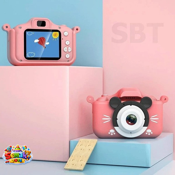 دوربین عکاسی کودک طرح حیوانات شارژی قابلیت عکس برداری فیلم برداری و گیم