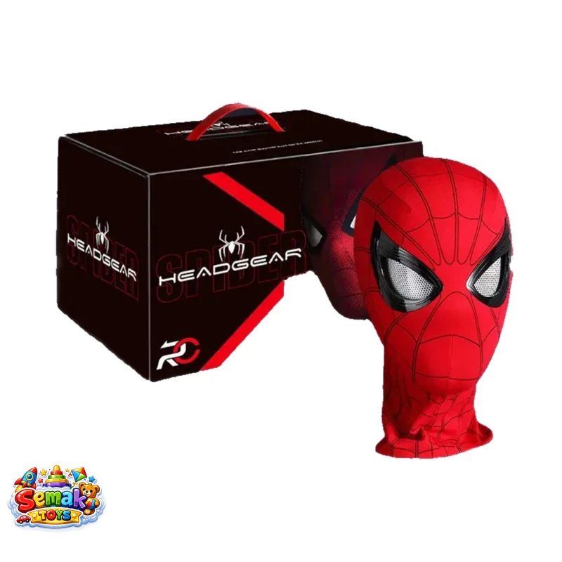 ماسک اسپایدرمن جعبه دار ریموت دار چشم متحرک چراغدار