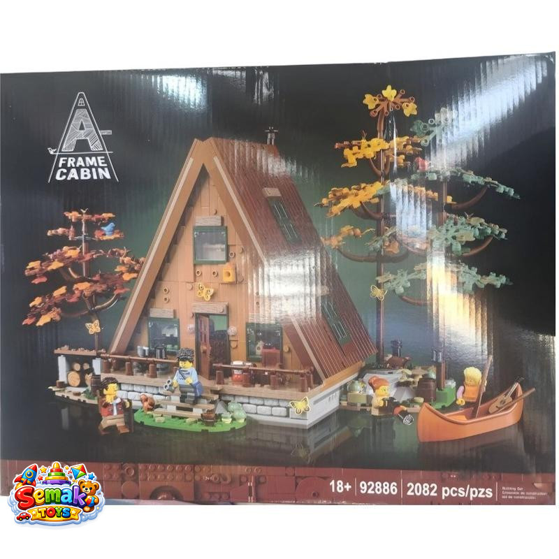 خرید لگو ساختنی کریتور کلبه سوئیسی چوبی 2082 قطعه آیتم Frame Cabin 92886