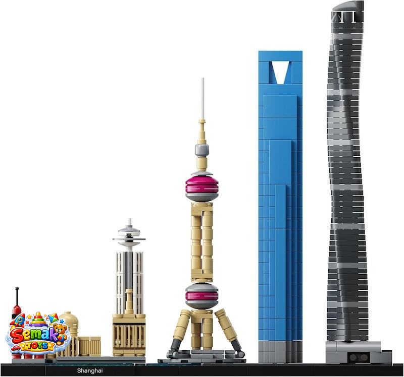 لگو ساختنی برج های شانگهای چین 669 قطعه آیتم 20018
