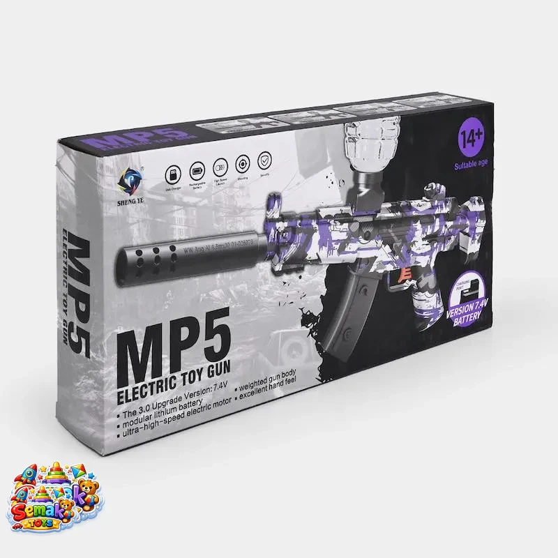 خرید اسباب بازی تفنگ mp5 تیر ژله ای شارژی آیتم 0158