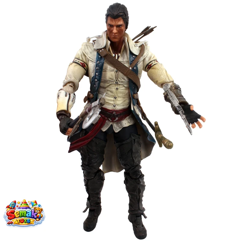 خرید اکشن فیگور شخصیت اساسین کرید کانر 1/6 برند پلی آرتز مدل Assassins Creed III Connor Play Arts | فیگور کلکسیونی اورجینال