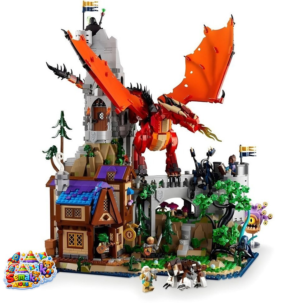 خرید لگو قصر دراگون سرخ سیاه چال و آزدها 3745 قطعه آیتم Dungeon And Dragon 88080