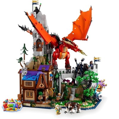 خرید لگو قصر دراگون سرخ سیاه چال و آزدها 3745 قطعه آیتم Dungeon And Dragon 88080