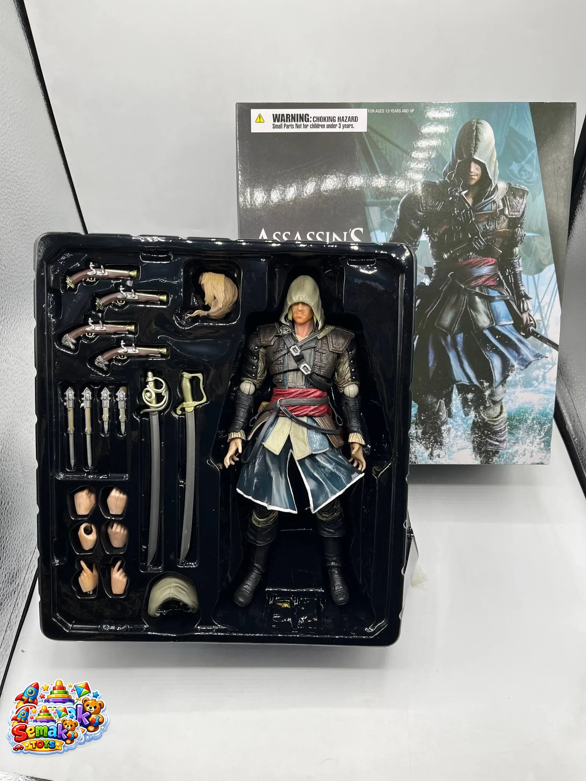خرید اکشن فیگور اساسین کرید شخصیت ادوارد بلک فلگ برند پلی آرتز PLAY ARTSمدل Assassins Creed Edward Kenway Black Flag Play Arts | فیگور کلکسیونی اورجینال