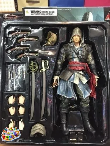 خرید اکشن فیگور اساسین کرید شخصیت ادوارد بلک فلگ برند پلی آرتز PLAY ARTSمدل Assassins Creed Edward Kenway Black Flag Play Arts | فیگور کلکسیونی اورجینال
