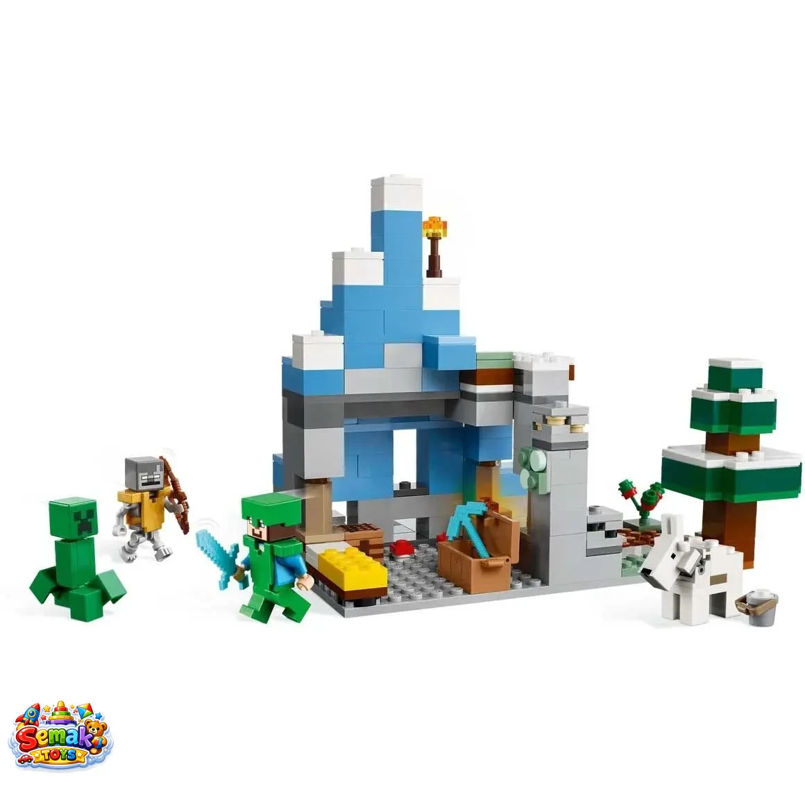 خرید لگو ساختنی ماینکرفت 304 قطعه مدل Frozen Peaks آیتم 31243