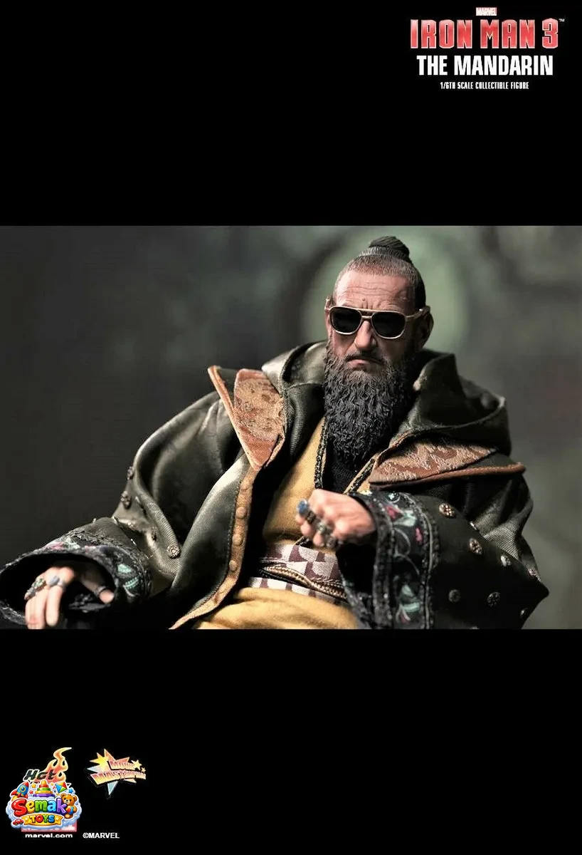 خرید اکشن فیگور کلکسیونی ماندارین شاهکار آیرونمن 3 مقیاس 1/6 برند هات تویز HOT TOYS | فیگور کلکسیونی اورجینال