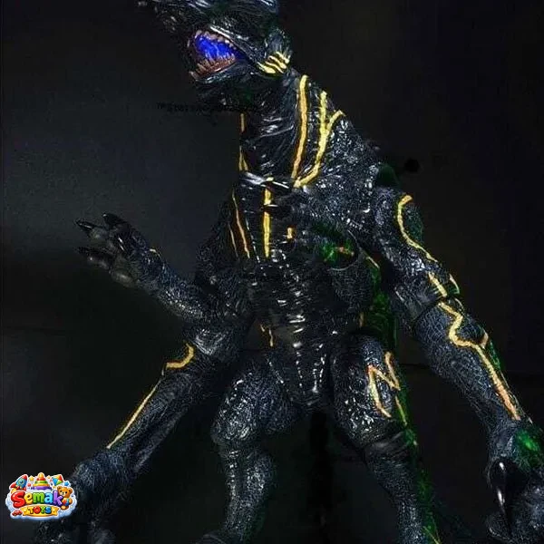 اکشن فیگور کلکسیونی 20 اینچ شخصیت کایجا حاشیه اقیانوس آرام دهان چراغ دار  Kaiju Knifehead برند نکا NECA
