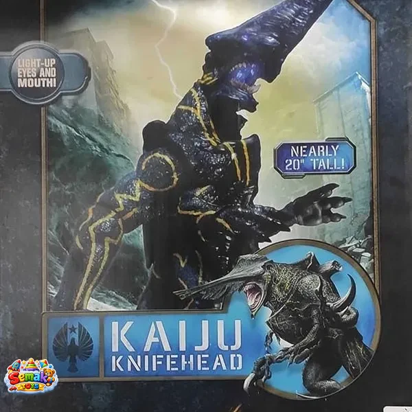 اکشن فیگور کلکسیونی 20 اینچ شخصیت کایجا حاشیه اقیانوس آرام دهان چراغ دار  Kaiju Knifehead برند نکا NECA