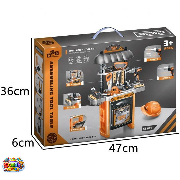 اسباب بازی میز ابزار 51 قطعه اسباب بازی OCEANTOYS آیتم 778/46