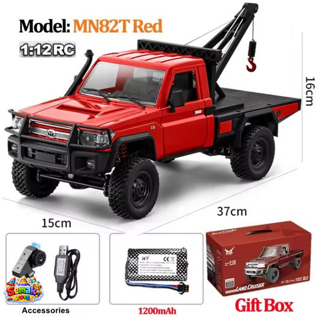 ماشین کنترلی صخره نورد تویوتا لندکروز وانت جرثقیل دار مدل MN MODELS MN82 T