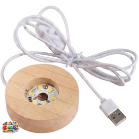 گوی کریستال سه بعدی رومیزی در دو سایز  Night Light LED Crystal Ball Table Lamp